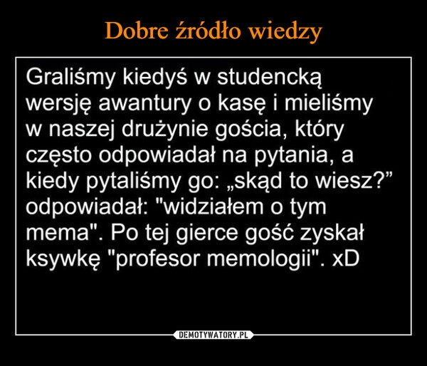 
    Dobre źródło wiedzy