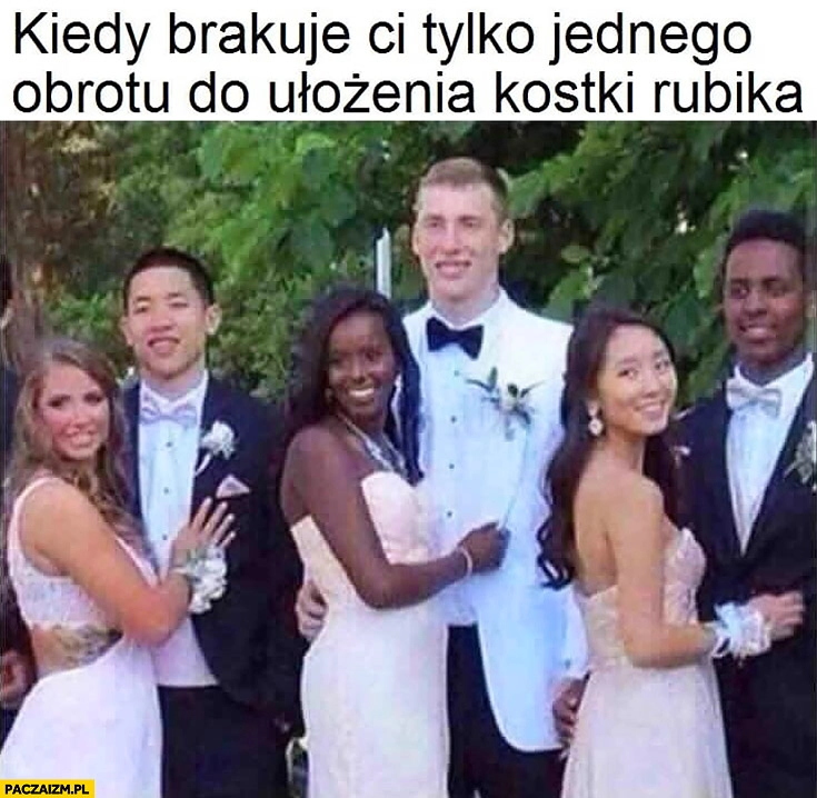 
    Kiedy brakuje Ci tylko jednego obrotu do ułożenia kostki Rubika mieszane pary