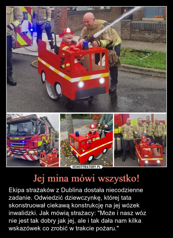 
    Jej mina mówi wszystko!