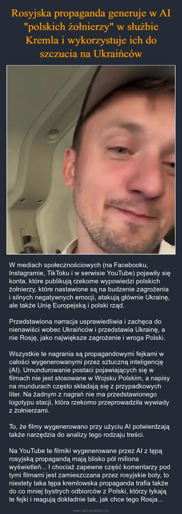 
    Rosyjska propaganda generuje w AI 