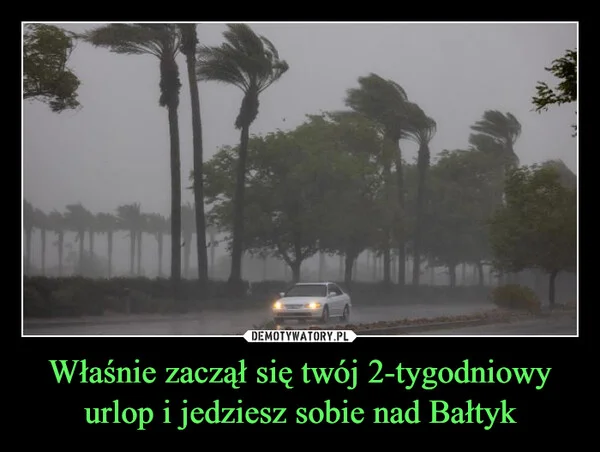 
    Właśnie zaczął się twój 2-tygodniowy urlop i jedziesz sobie nad Bałtyk