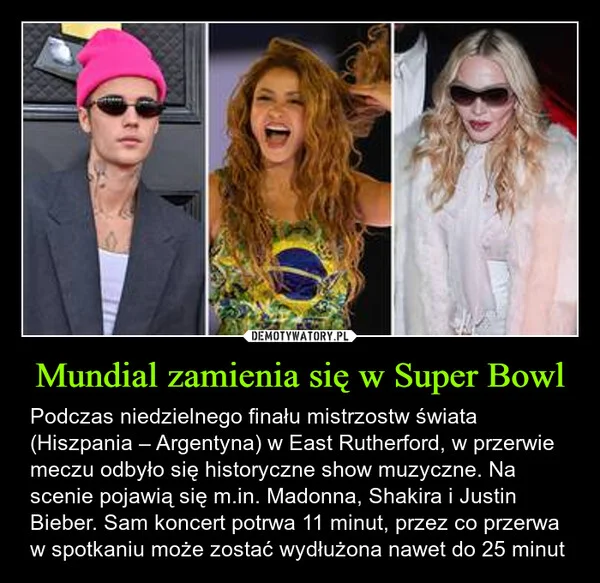
    Mundial zamienia się w Super Bowl