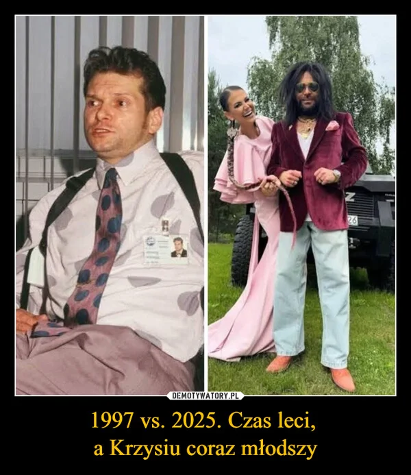 
    1997 vs. 2025. Czas leci, a Krzysiu coraz młodszy