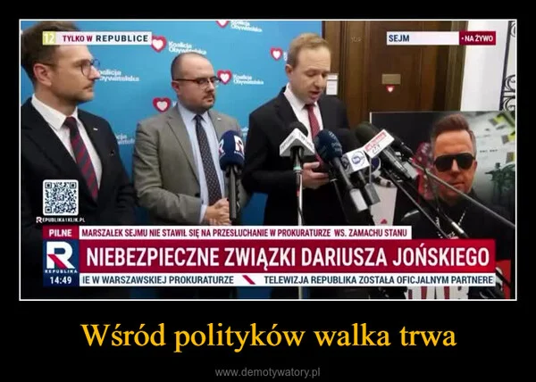 
    Wśród polityków walka trwa
