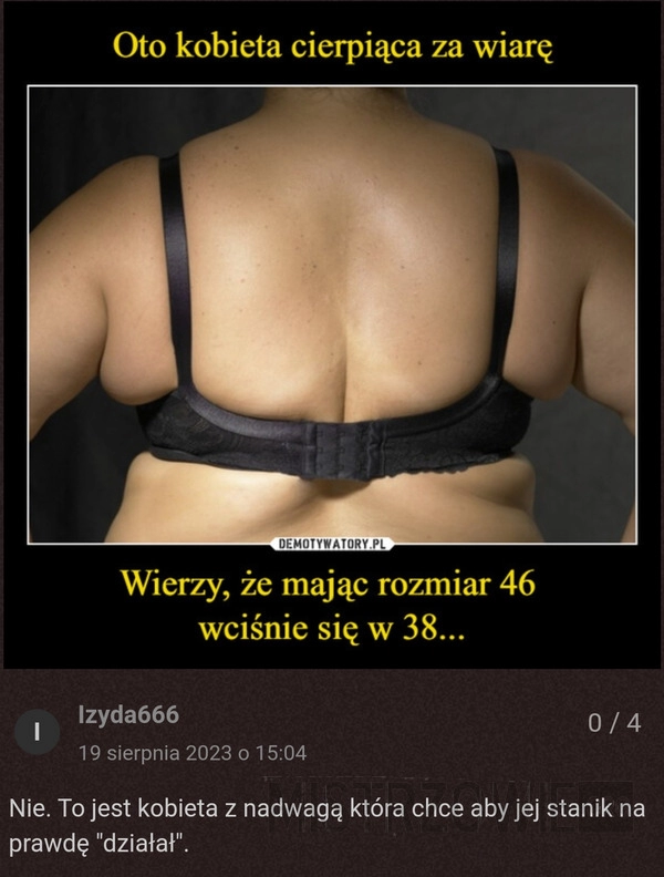 
    Kobieta cierpiąca na wiarę