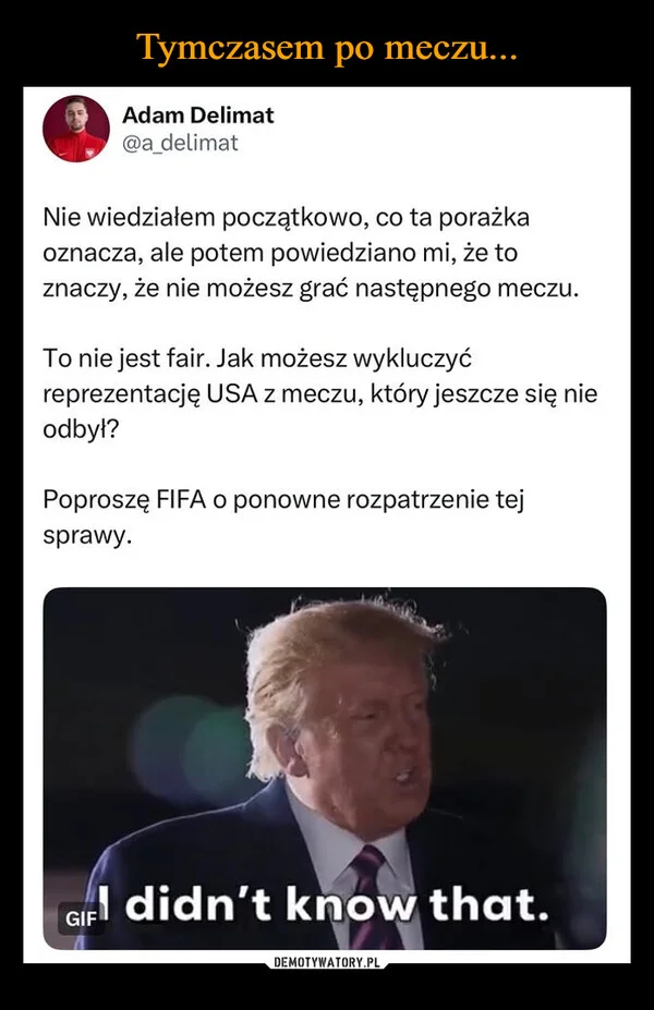 Tymczasem po meczu...