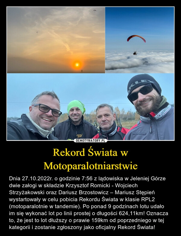 
    
Rekord Świata w Motoparalotniarstwie 