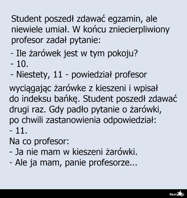 
    Student na egzaminie 