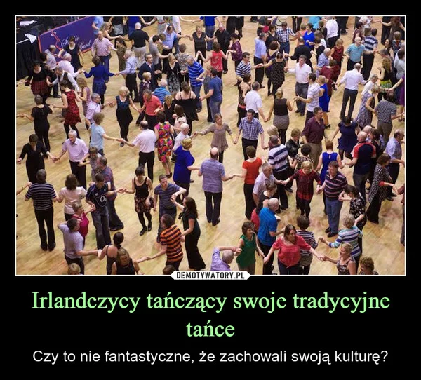 
    Irlandczycy tańczący swoje tradycyjne tańce