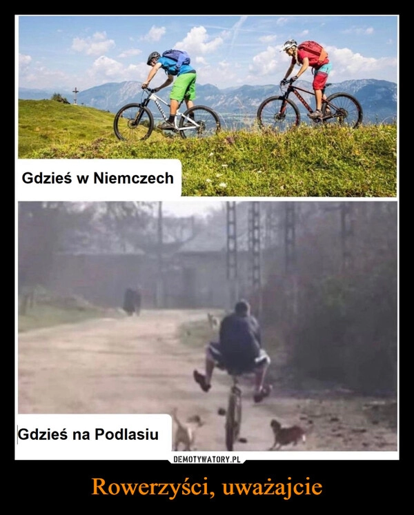 
    Rowerzyści, uważajcie