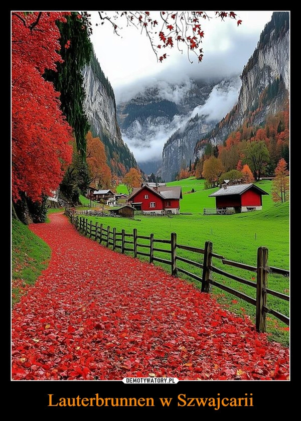 
    Lauterbrunnen w Szwajcarii