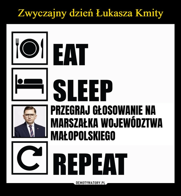 
    Zwyczajny dzień Łukasza Kmity