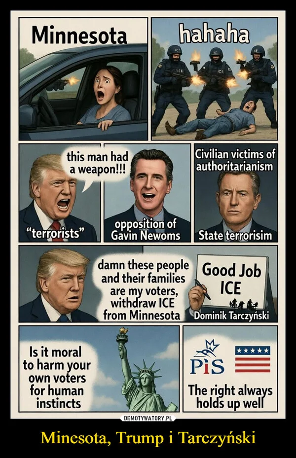 
    Minesota, Trump i Tarczyński