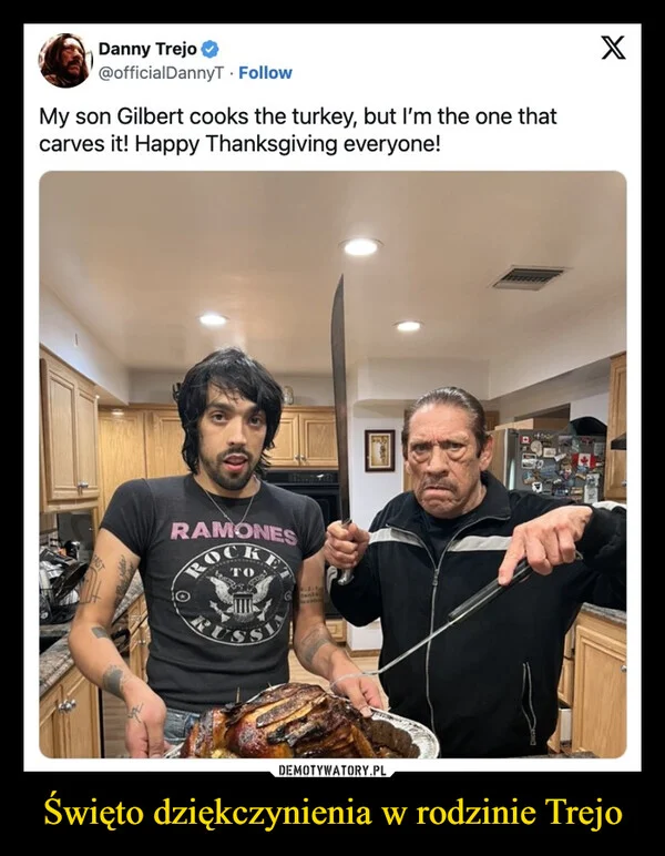 
    Święto dziękczynienia w rodzinie Trejo