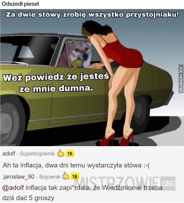 
    Odszedł pieseł