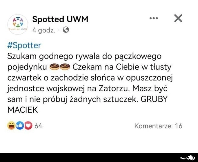 
    Pączkowy pojedynek 