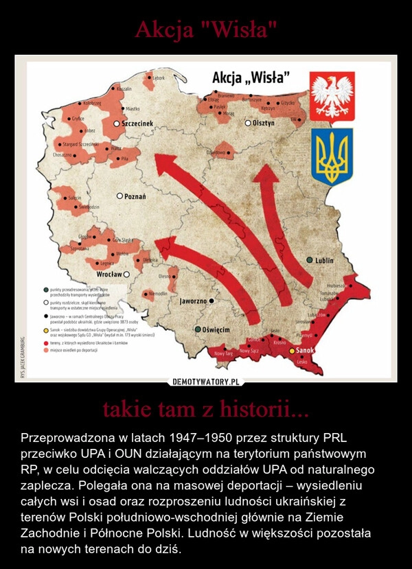 
    Akcja "Wisła" takie tam z historii...