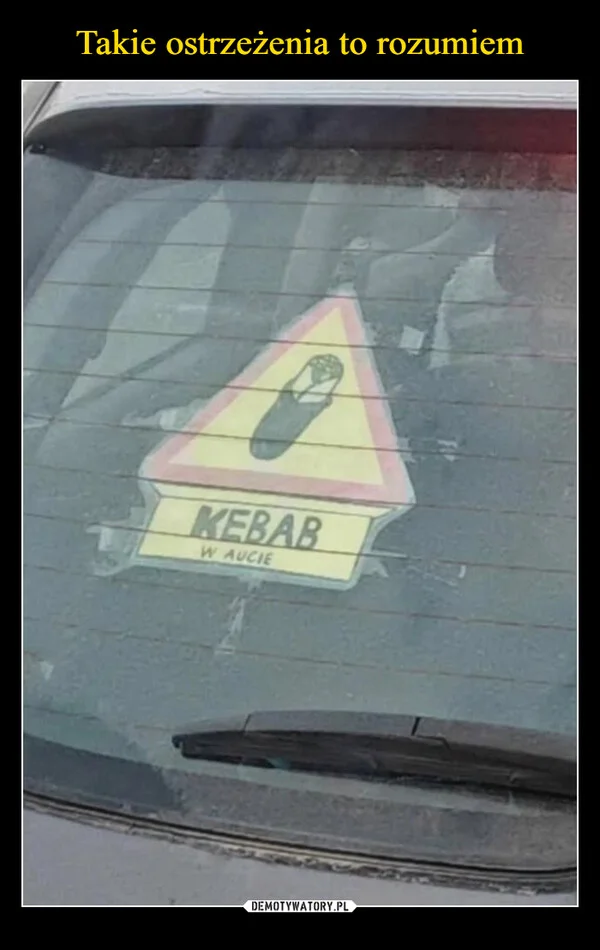 
    Takie ostrzeżenia to rozumiem