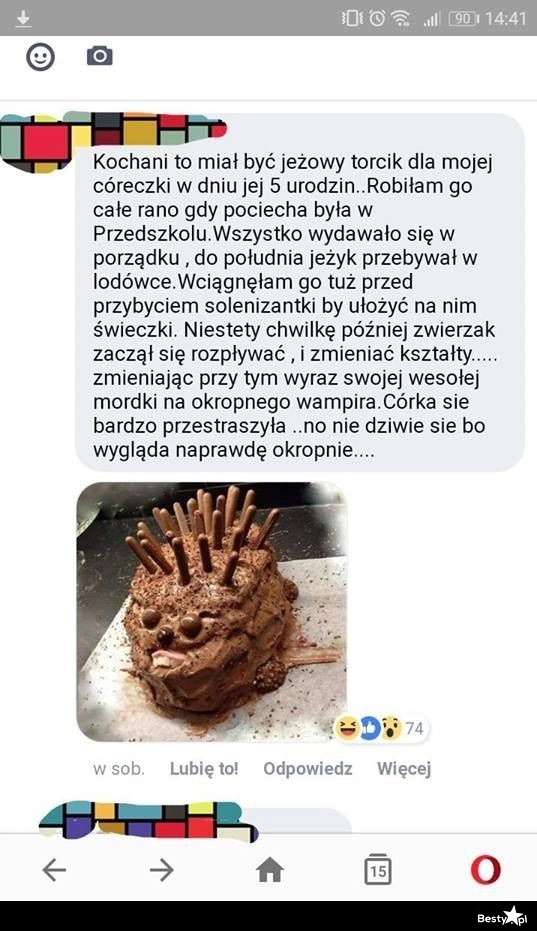 
    Tort jeżowy 