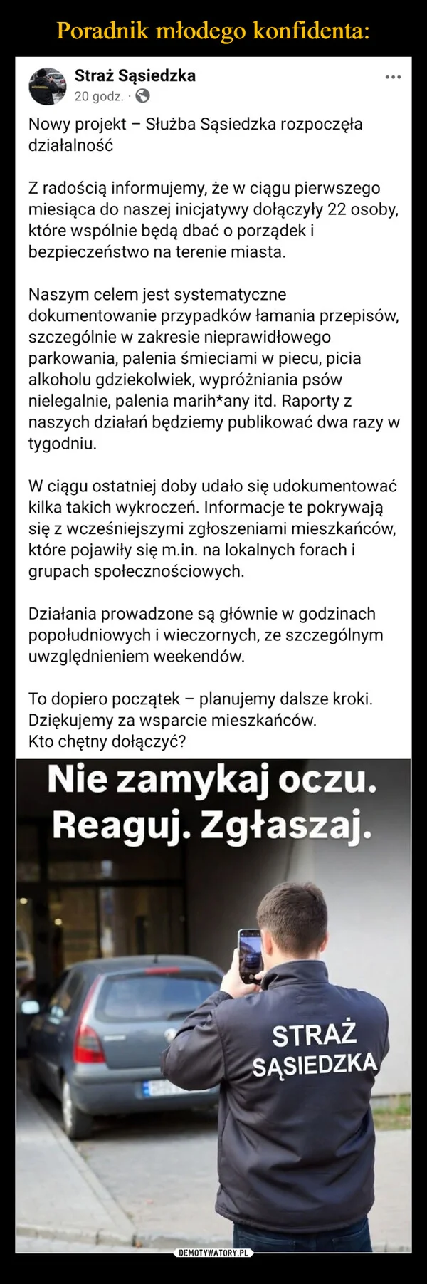 
    Poradnik młodego konfidenta: