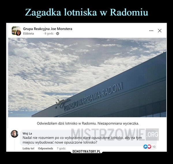 
    Zagadka lotniska w Radomiu