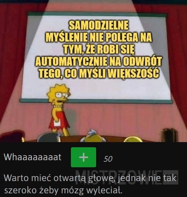 
    Samodzielne myślenie