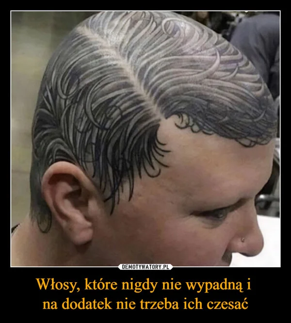 
    Włosy, które nigdy nie wypadną i na dodatek nie trzeba ich czesać