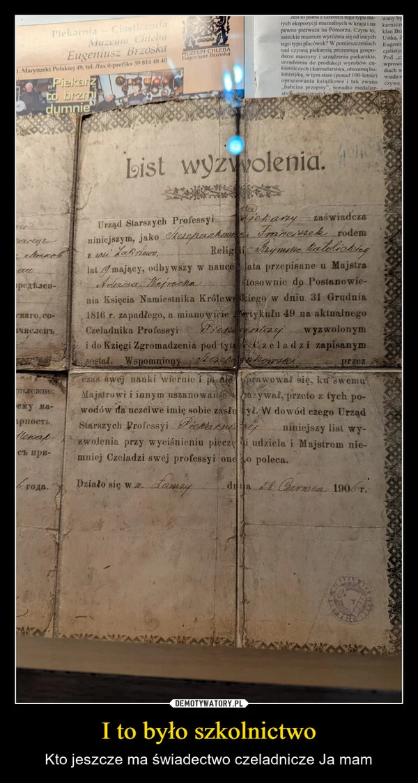 
    I to było szkolnictwo