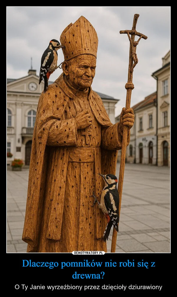 
    Dlaczego pomników nie robi się z drewna?