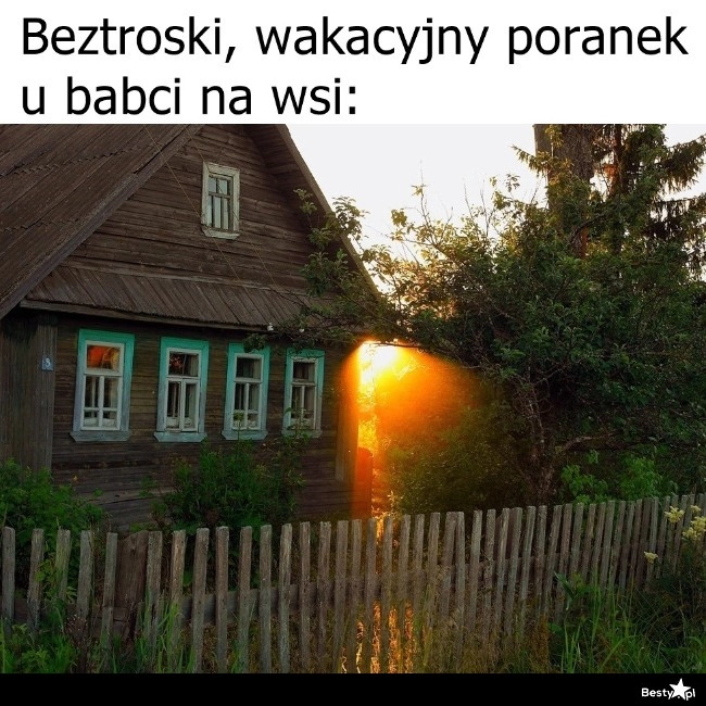 
    Wakacyjny poranek na wsi 