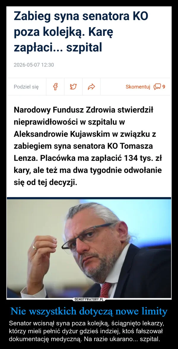 
    Nie wszystkich dotyczą nowe limity