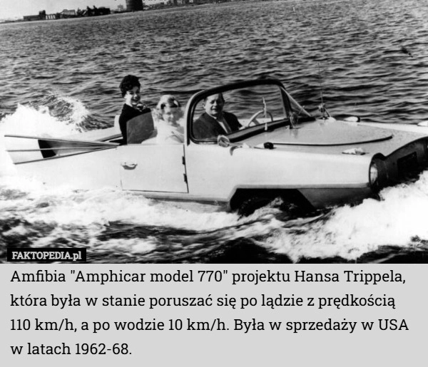 
    Amfibia "Amphicar model 770" projektu Hansa Trippela, która była