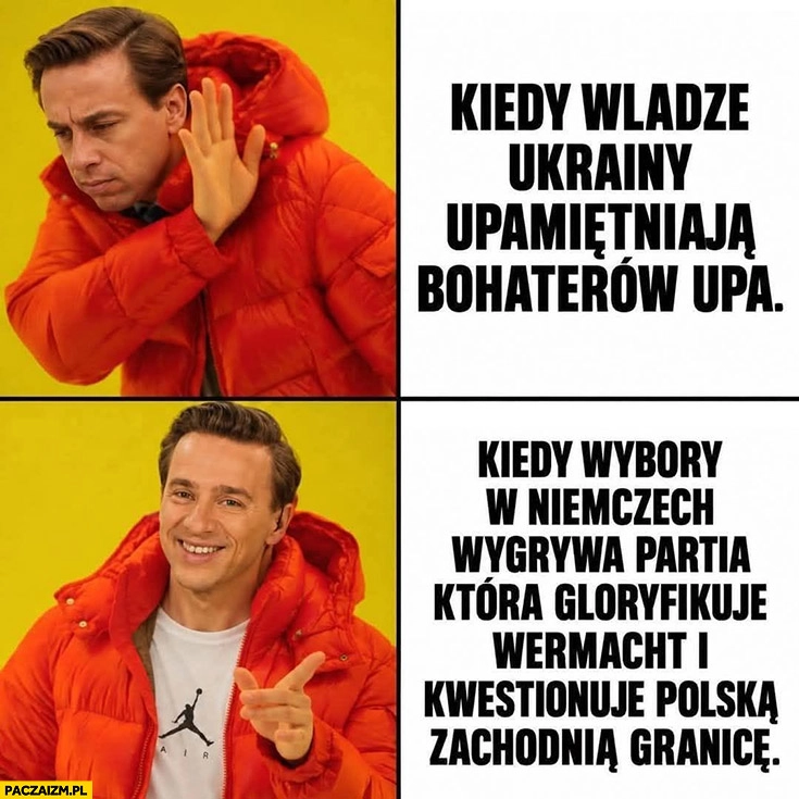 Bosak kiedy władze Ukrainy upamiętniają bohaterów UPA vs kiedy w Niemczech wygrywa partia która gloryfikuje Wehrmacht i kwestionuje polską zachodnią granicę