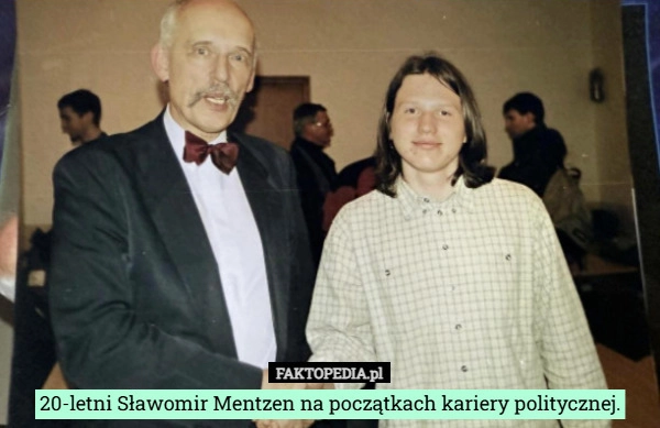 
    20-letni Sławomir Mentzen na początkach kariery politycznej.