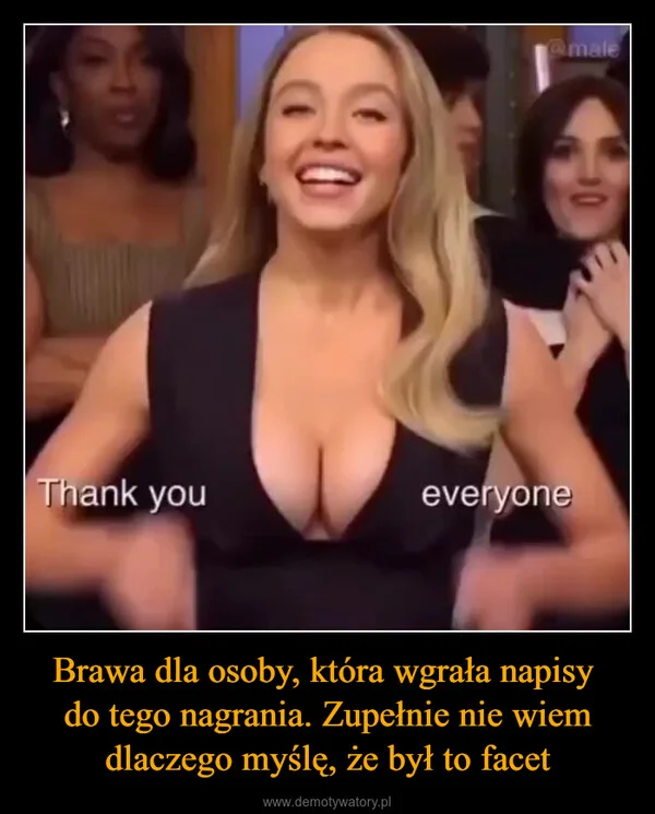 
    Brawa dla osoby, która wgrała napisy do tego nagrania. Zupełnie nie wiem dlaczego myślę, że był to facet