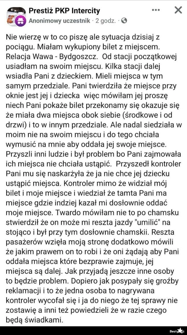 
    Oddaj wykupione miejsce, bo mam dziecko! 