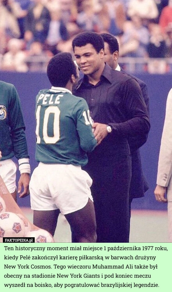 
    Ten historyczny moment miał miejsce 1 października 1977 roku, kiedy Pelé...