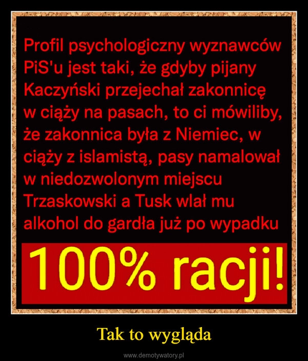 
    Tak to wygląda