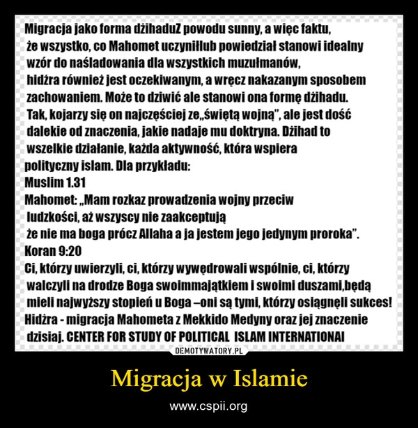 
    Migracja w Islamie