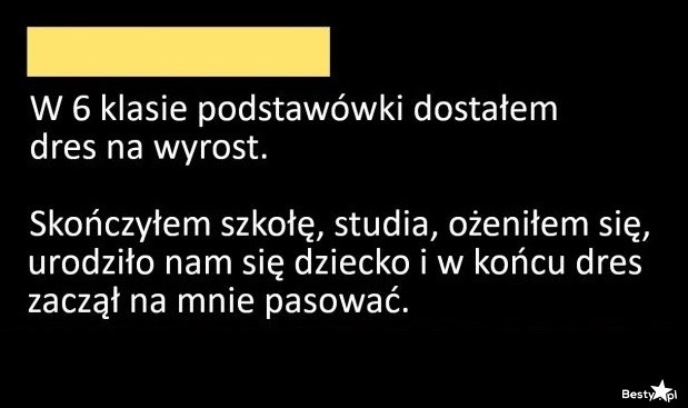 
    Dres na wyrost 