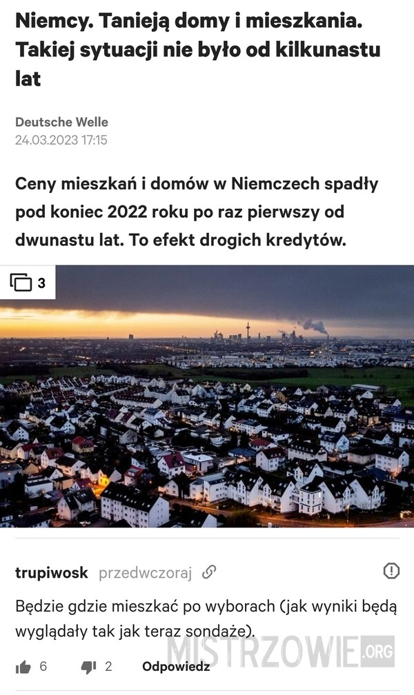 
    Spadek cen mieszkań