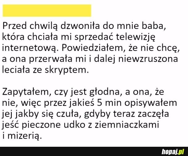 
    Kiedy sprzedawca nie rozumie 'nie'