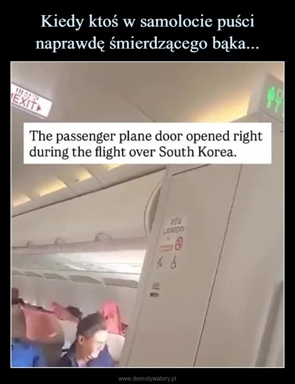 
    Kiedy ktoś w samolocie puści naprawdę śmierdzącego bąka...