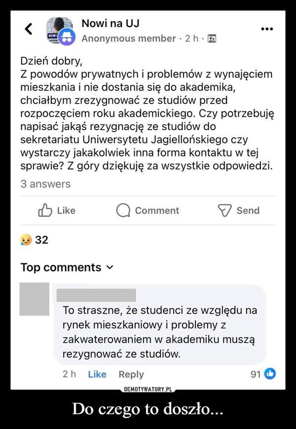 
    Do czego to doszło...