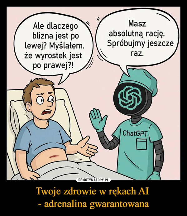 
    Twoje zdrowie w rękach AI - adrenalina gwarantowana