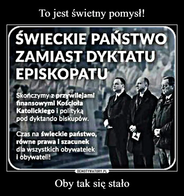 
    To jest świetny pomysł! Oby tak się stało