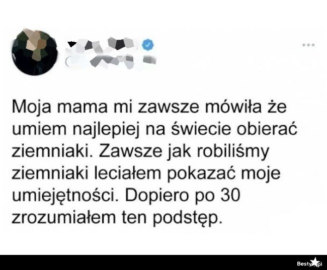 
    Mistrz obierania ziemniaków 