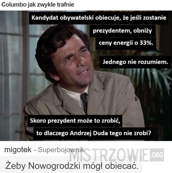 
    Columbo jak zwykle trafnie