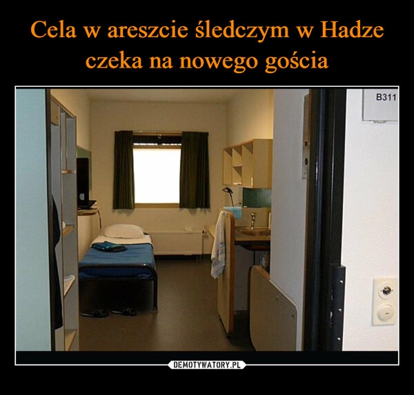 
    Cela w areszcie śledczym w Hadze czeka na nowego gościa