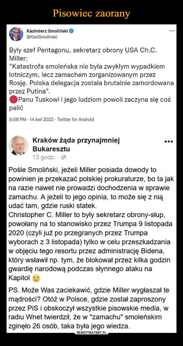 
    Pisowiec zaorany